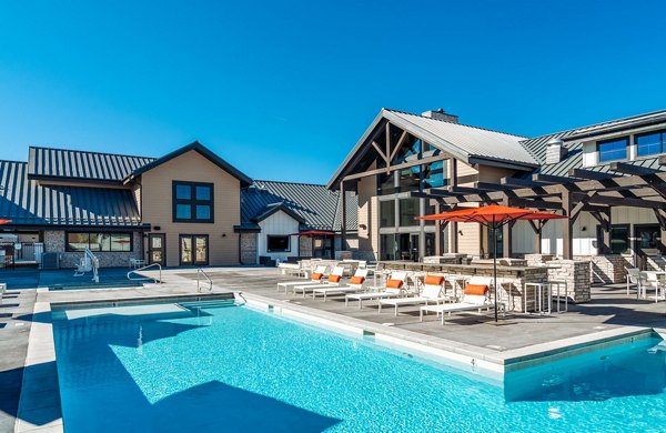 pool at Solace at the Ranch Apartments