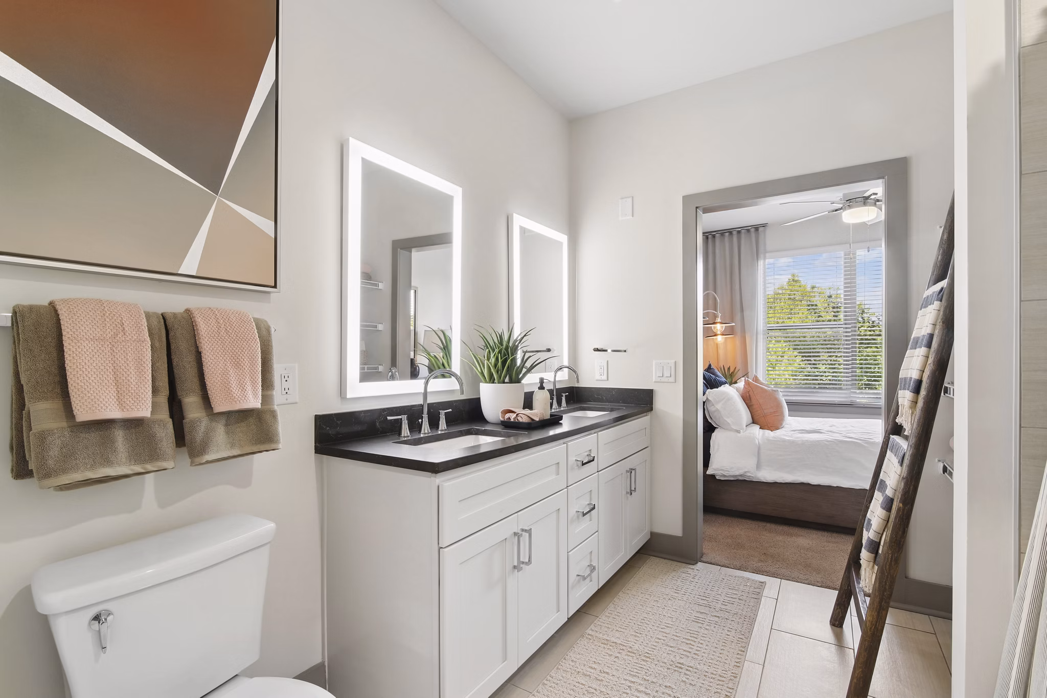 Bathroom at Connect Decatur Apartments