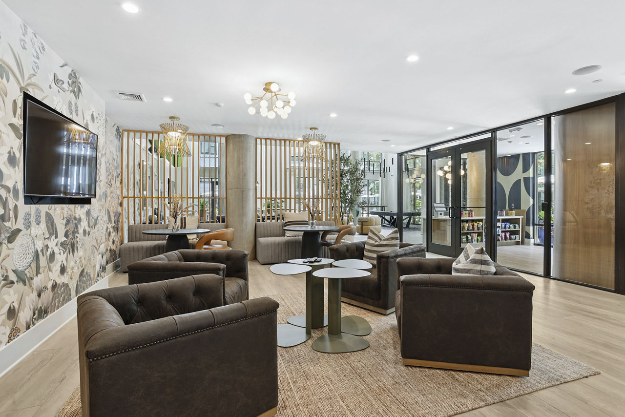 Lounge at Connect Decatur Apartments