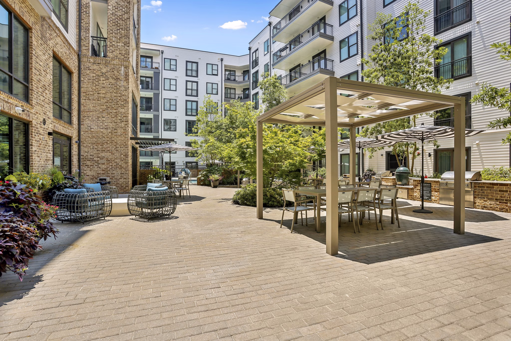 Patio at Connect Decatur Apartments
