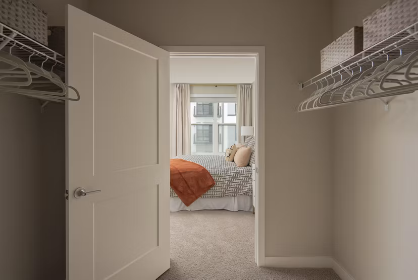 bedroom closet at Aventon Annapolis Apartments