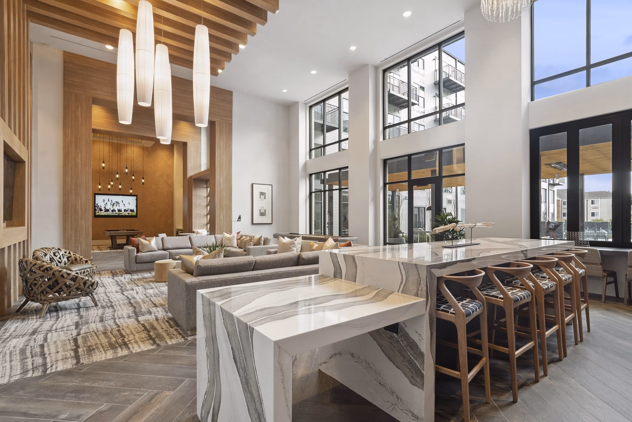 clubhouse at Aventon Annapolis Apartments