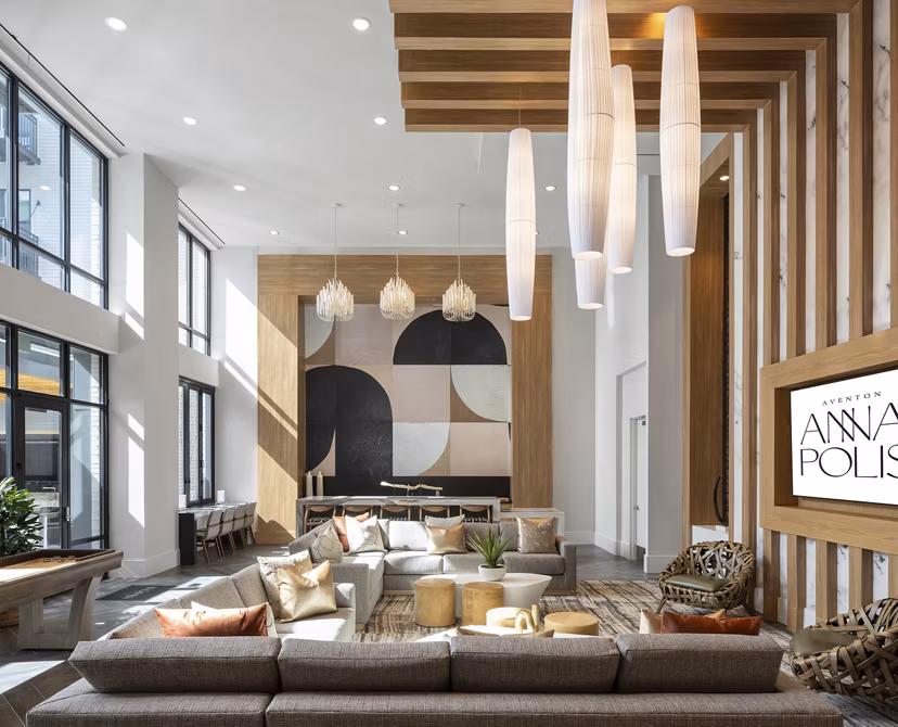 clubhouse at Aventon Annapolis Apartments