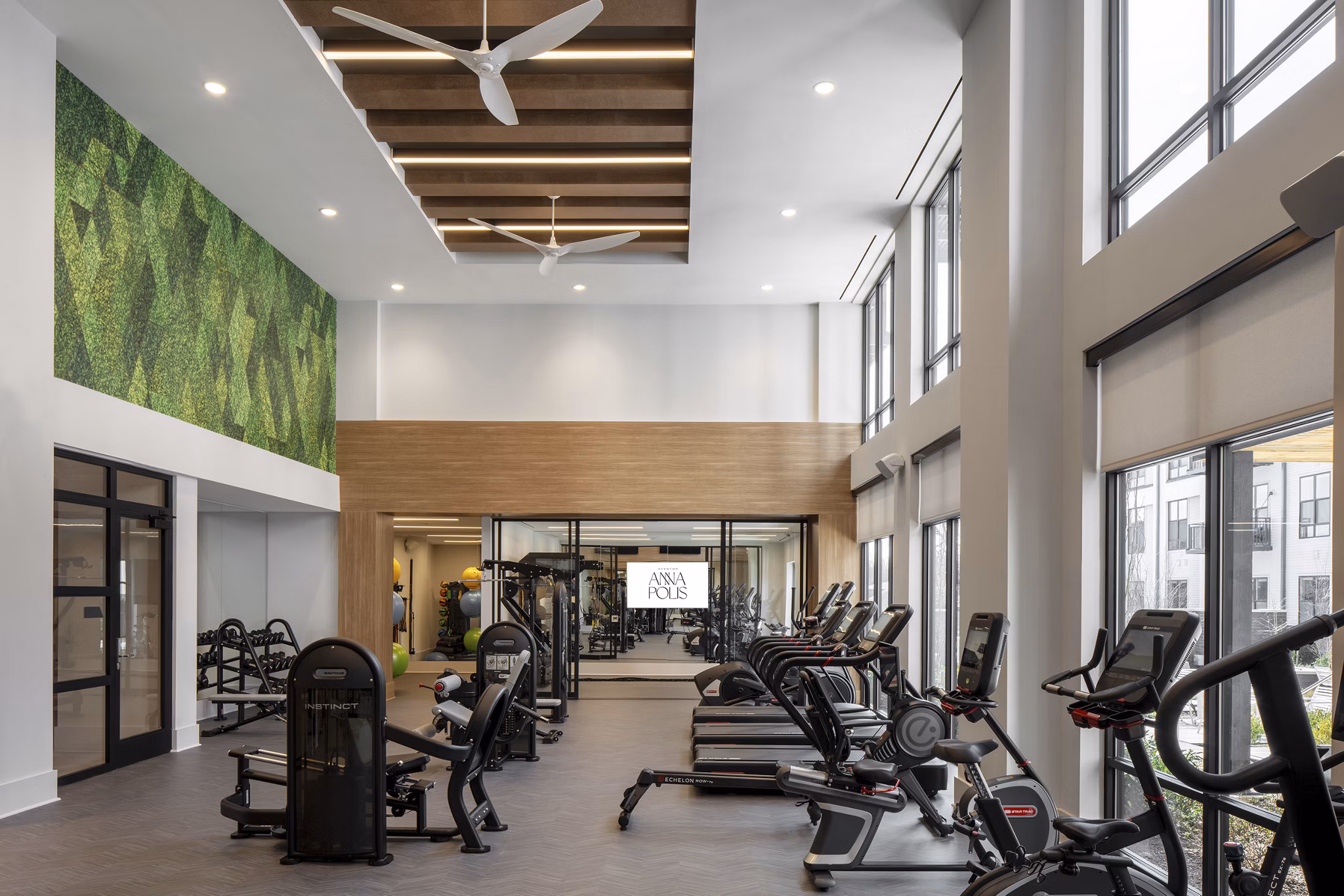 fitness center at Aventon Annapolis Apartments