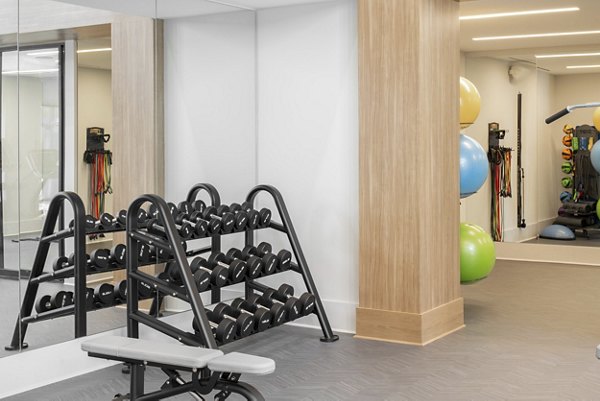fitness center at Aventon Annapolis Apartments