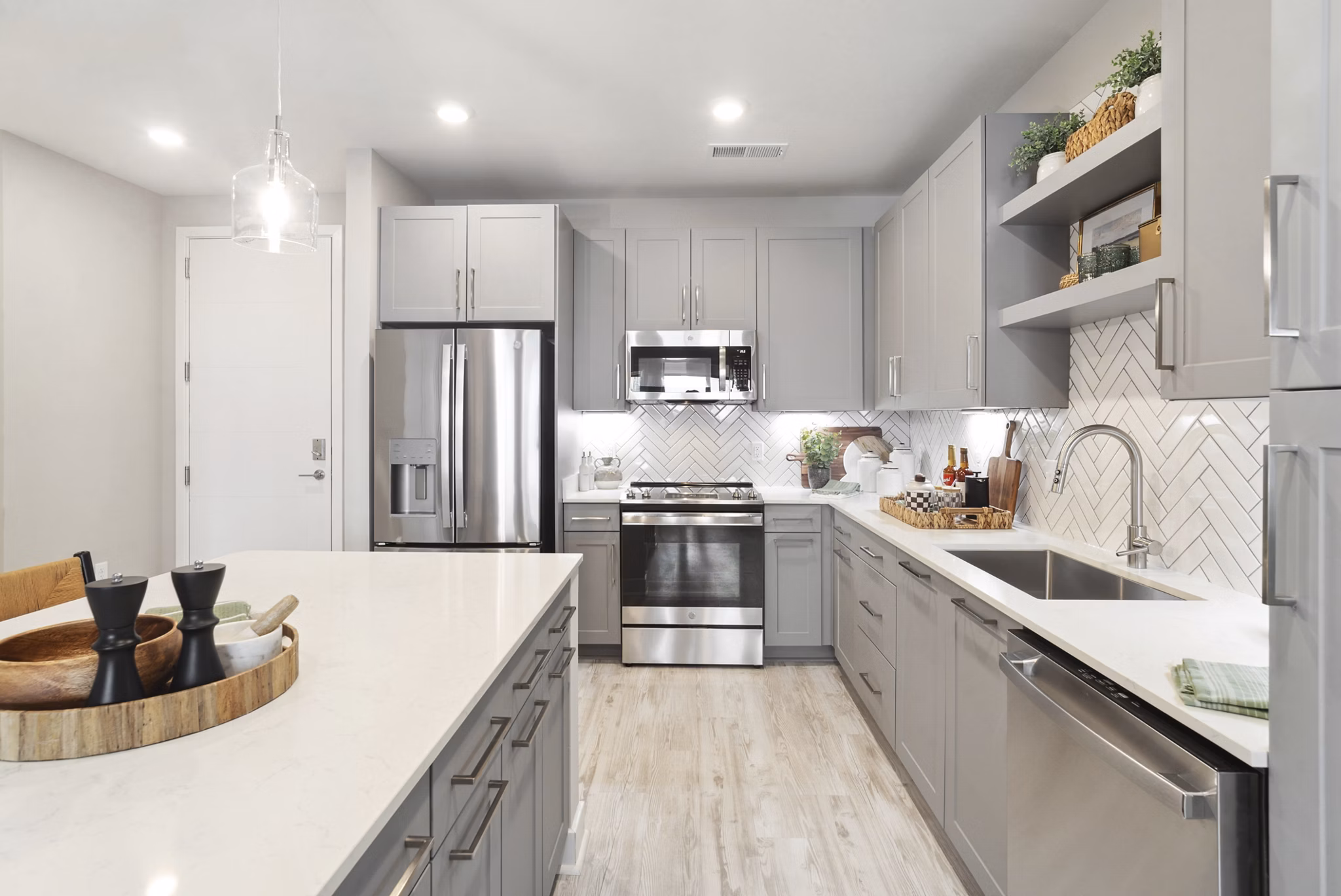 kitchen at Aventon Annapolis Apartments