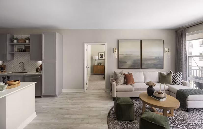 living room at Aventon Annapolis Apartments