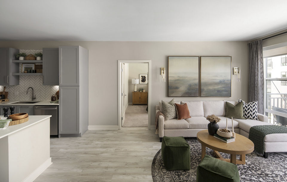living room at Aventon Annapolis Apartments