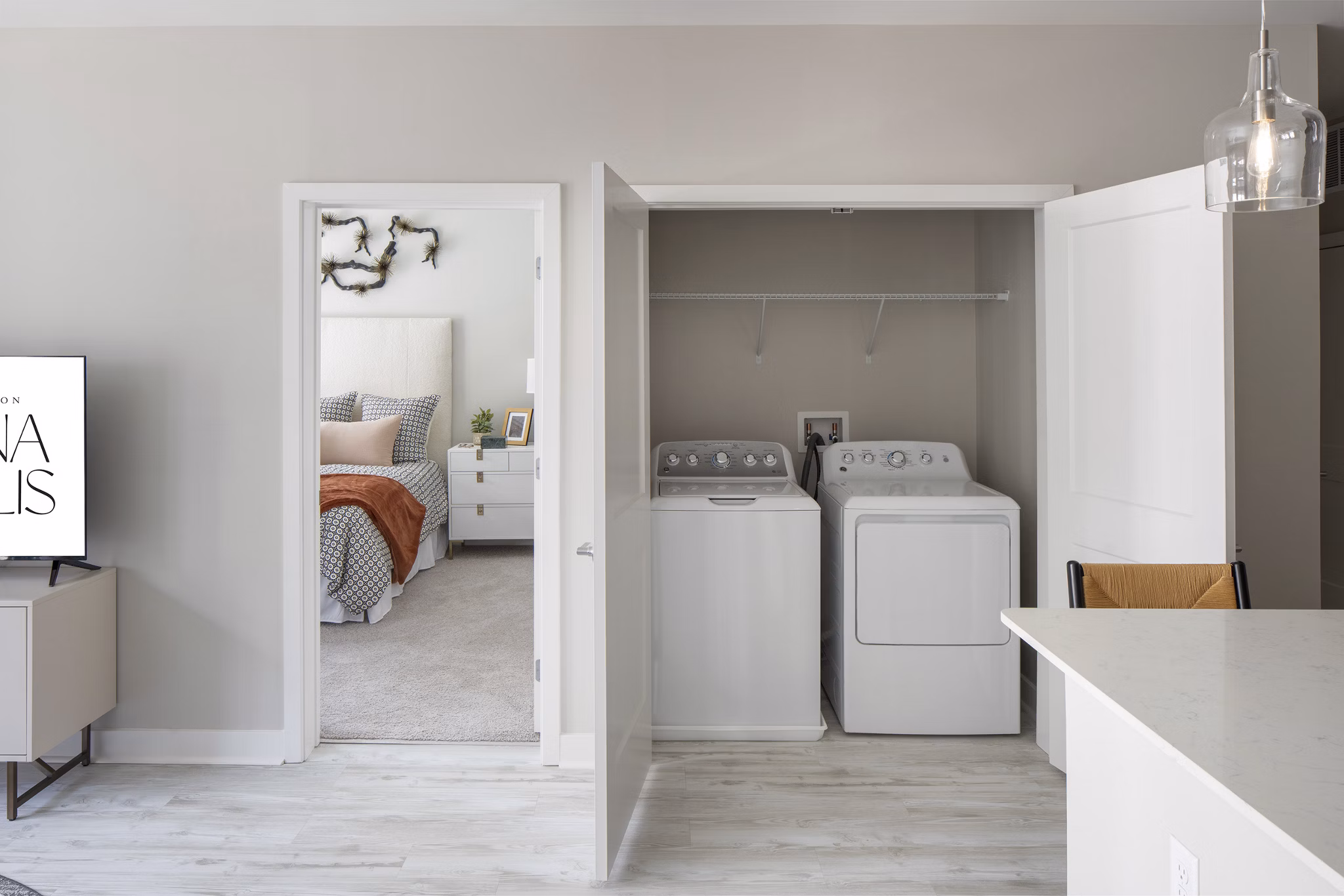 laundry room at Aventon Annapolis Apartments