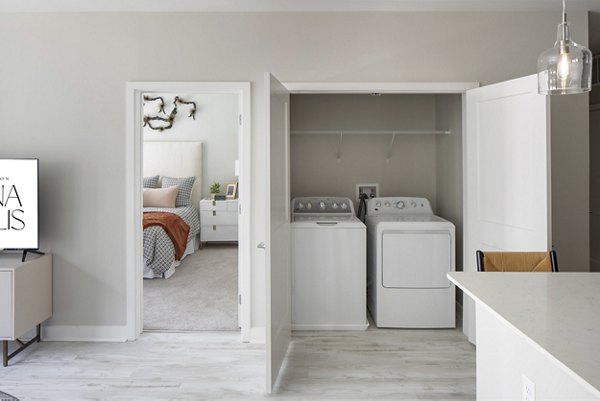 laundry room at Aventon Annapolis Apartments