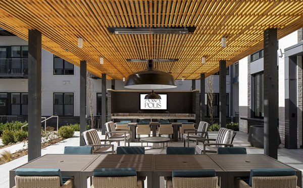 grill area/patio at Aventon Annapolis Apartments