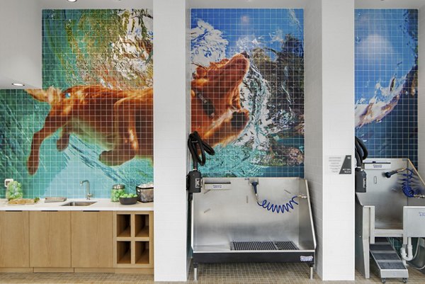 dog wash station at Aventon Annapolis Apartments