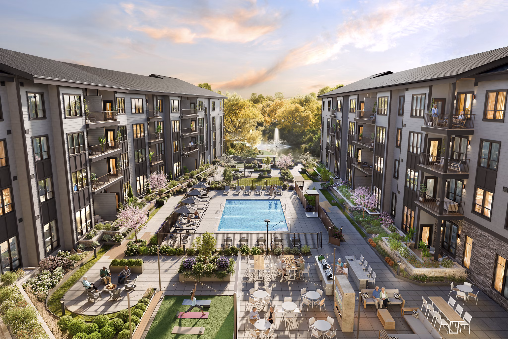 rendering for Sylvan Woods Westchester Apartments