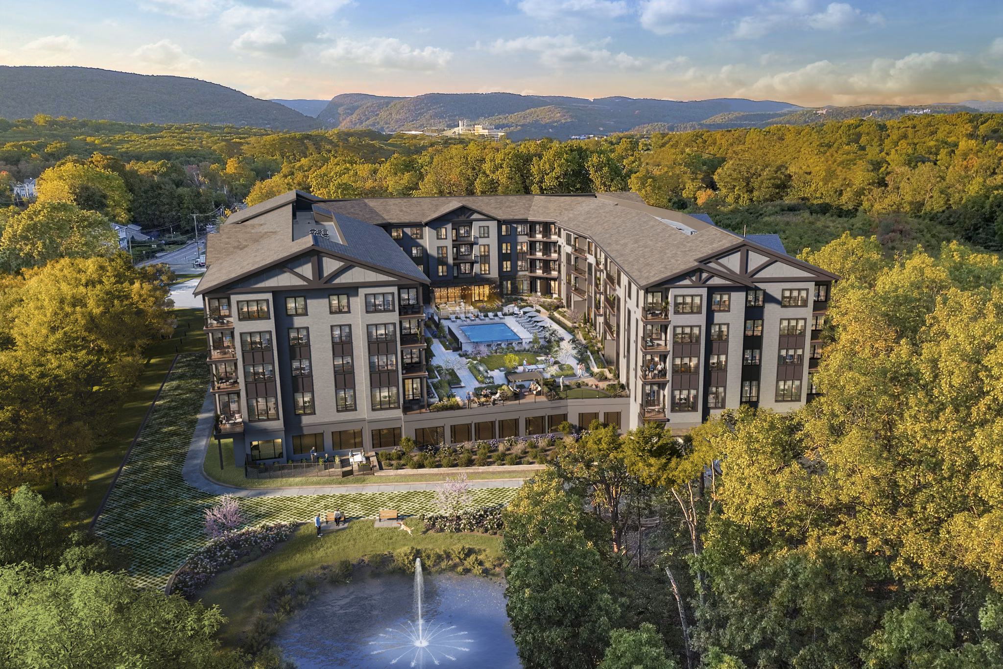 rendering for Sylvan Woods Westchester Apartments