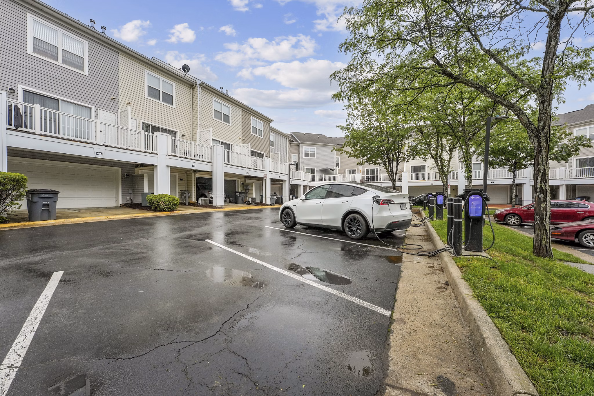 car charging station at Chase Heritage Apartments 