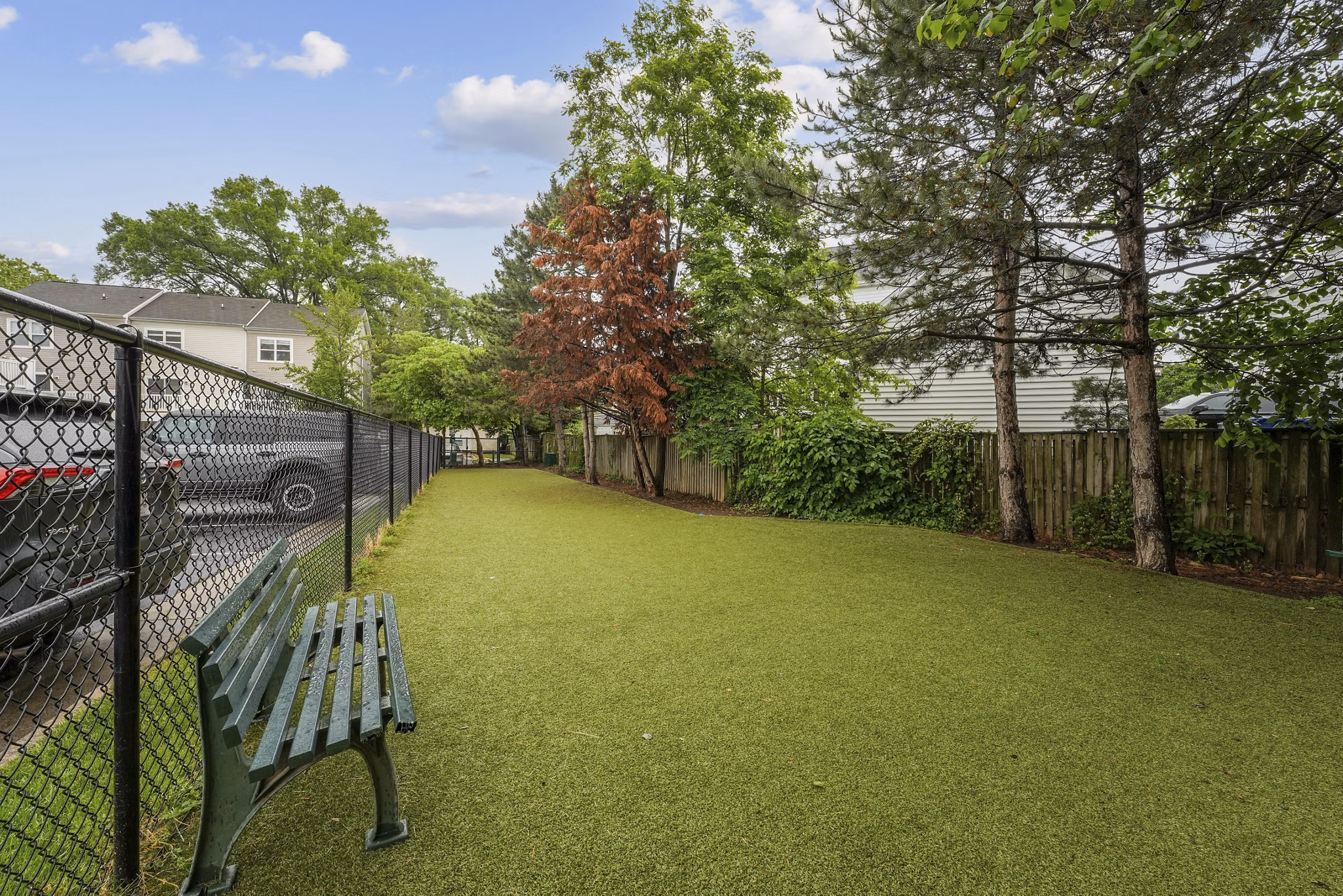 dog park at Chase Heritage Apartments 