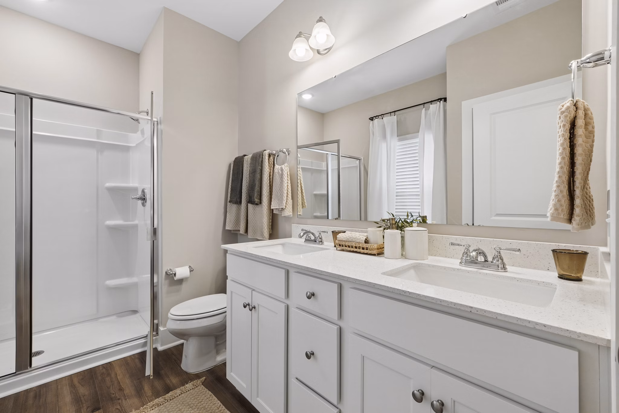bathroom at River Ford Apartments 