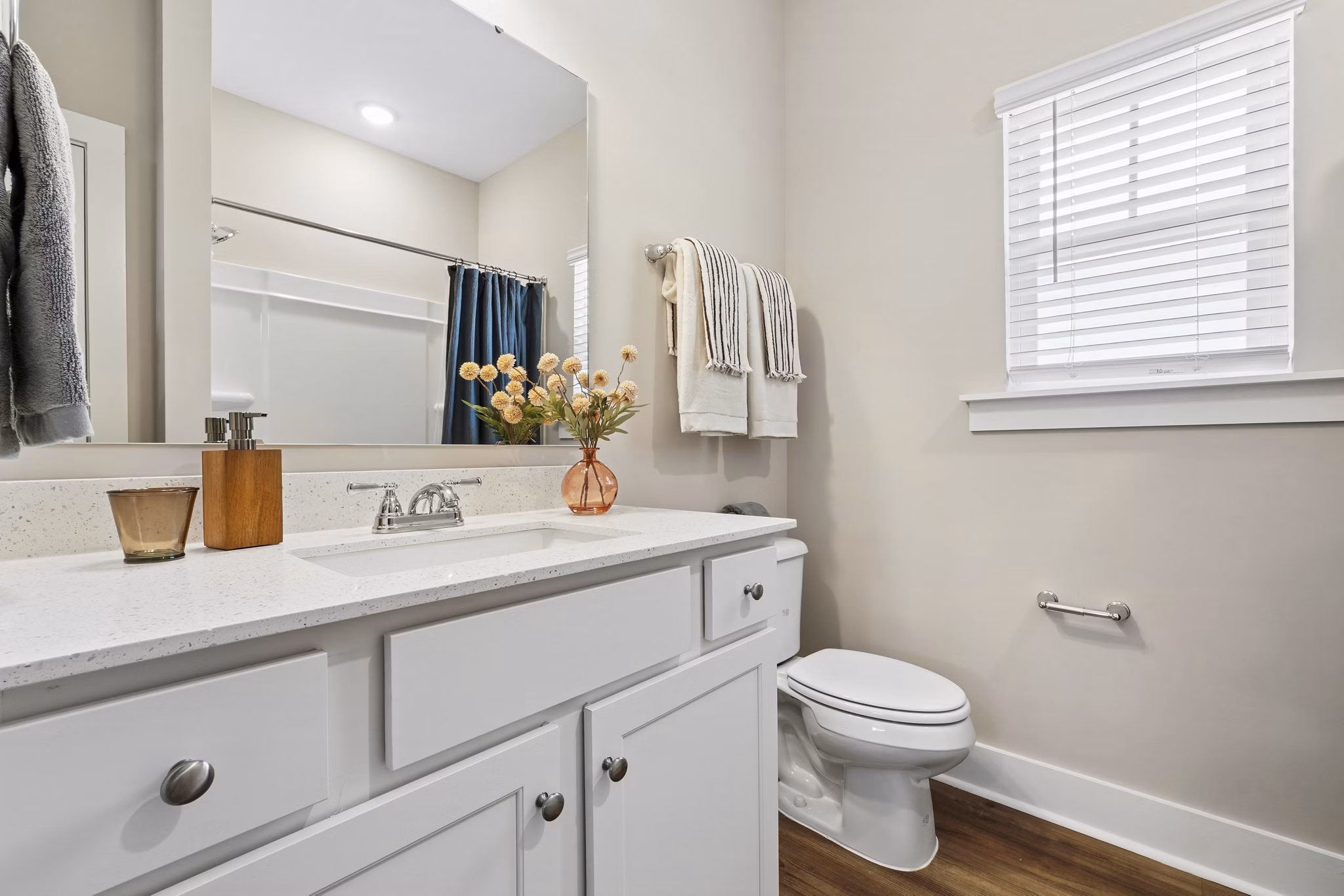 bathroom at River Ford Apartments 