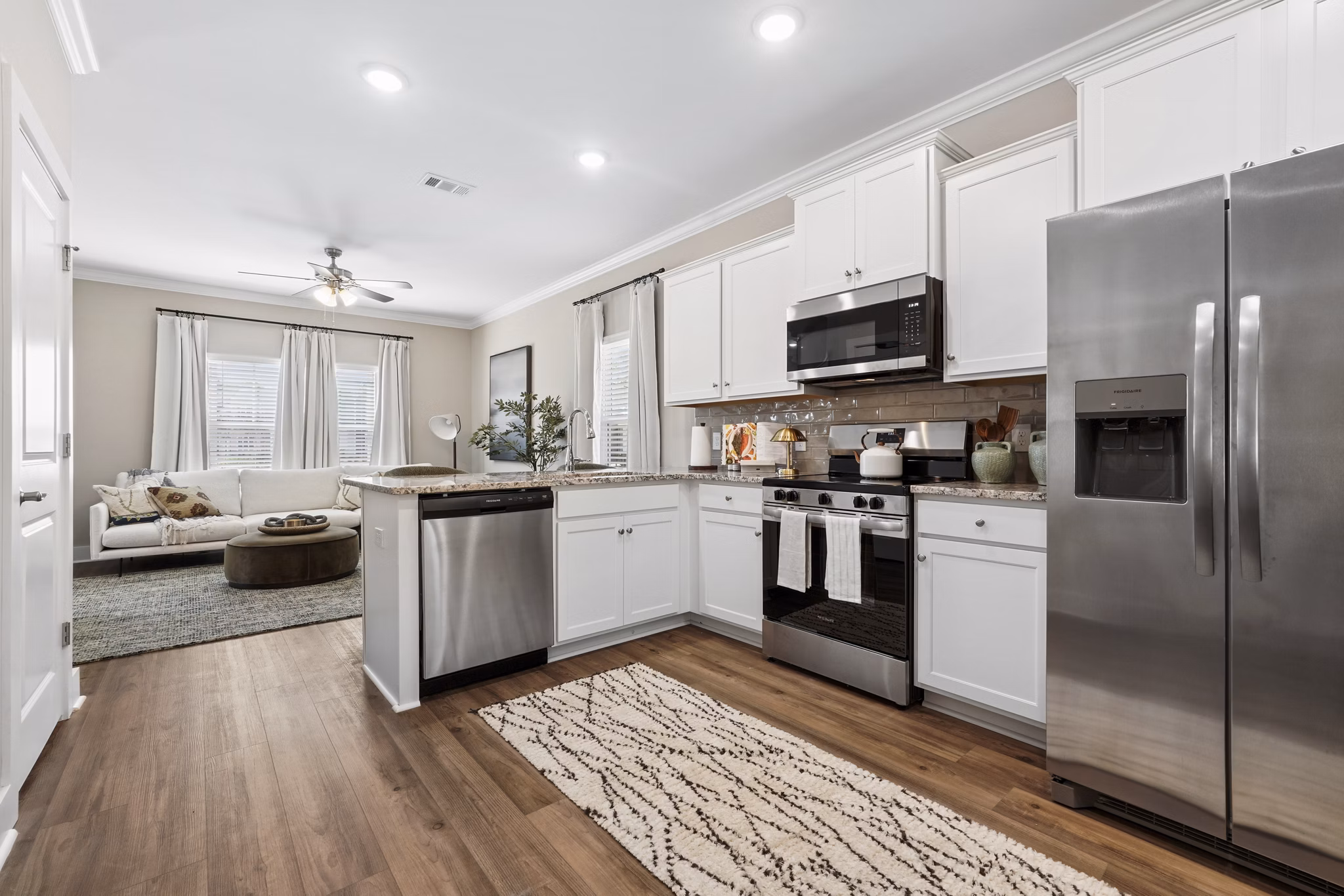 kitchen at River Ford Apartments 