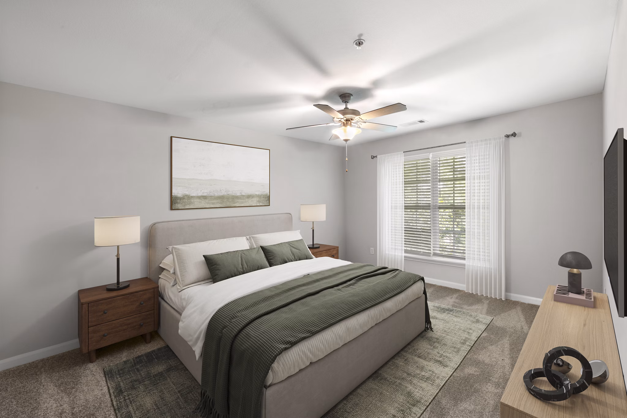 bedroom at Heritage Apartments 