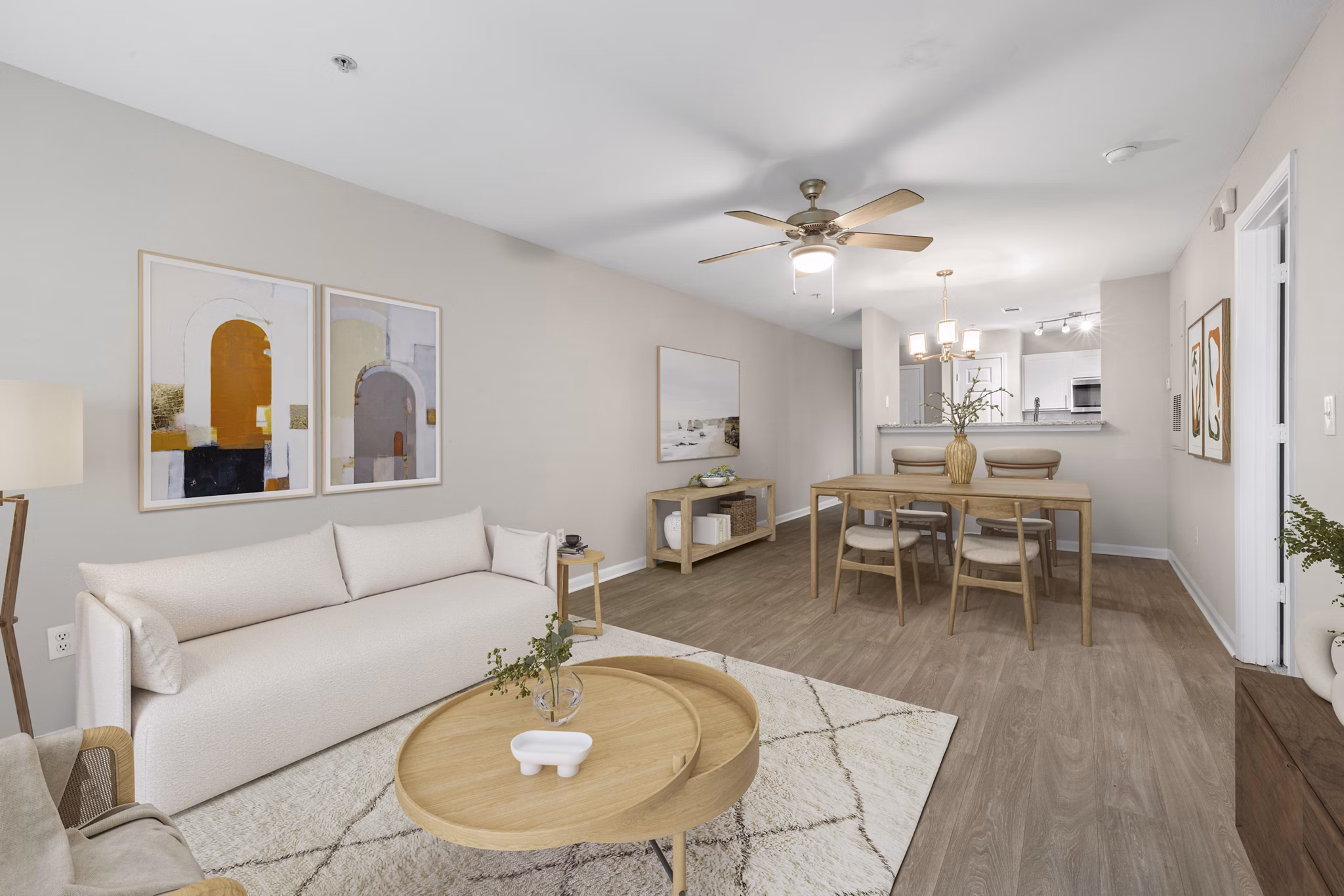 living room at Heritage Apartments 