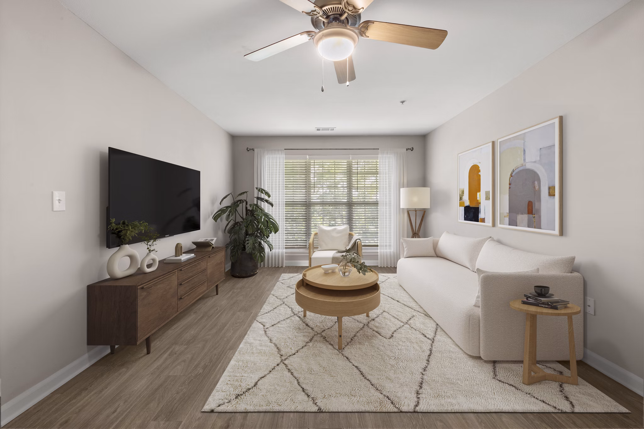 living room at Heritage Apartments 