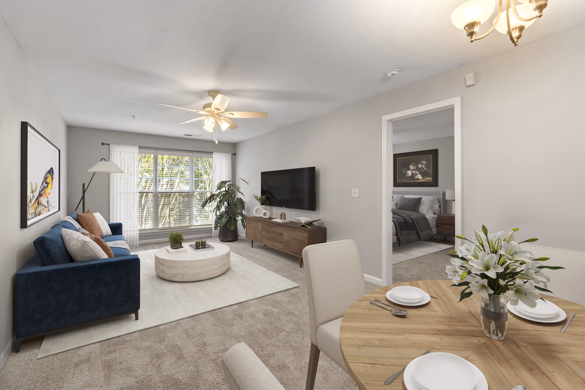 living room at Heritage Apartments 