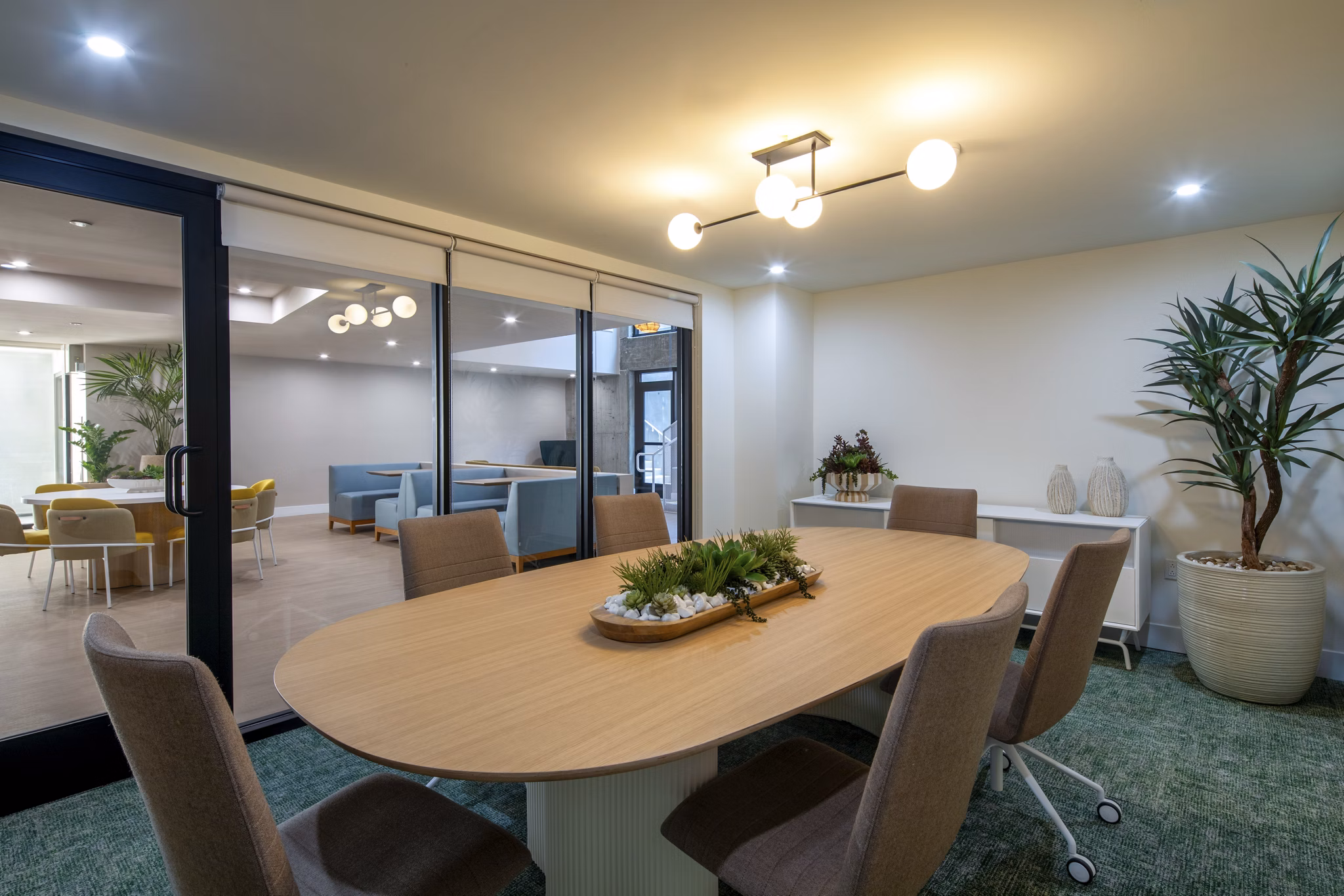 clubhouse at West 5th LA Apartments