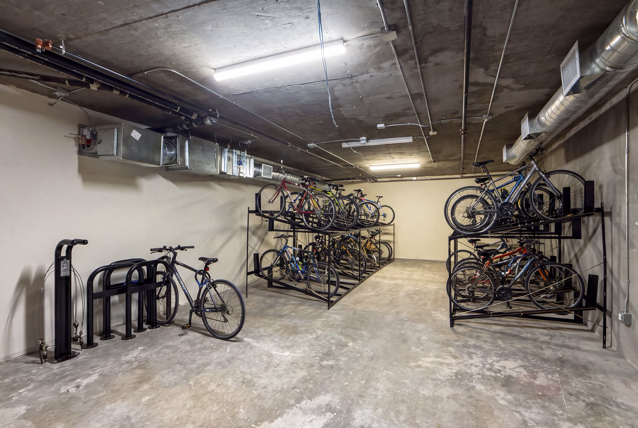 bike storage at West 5th LA Apartments