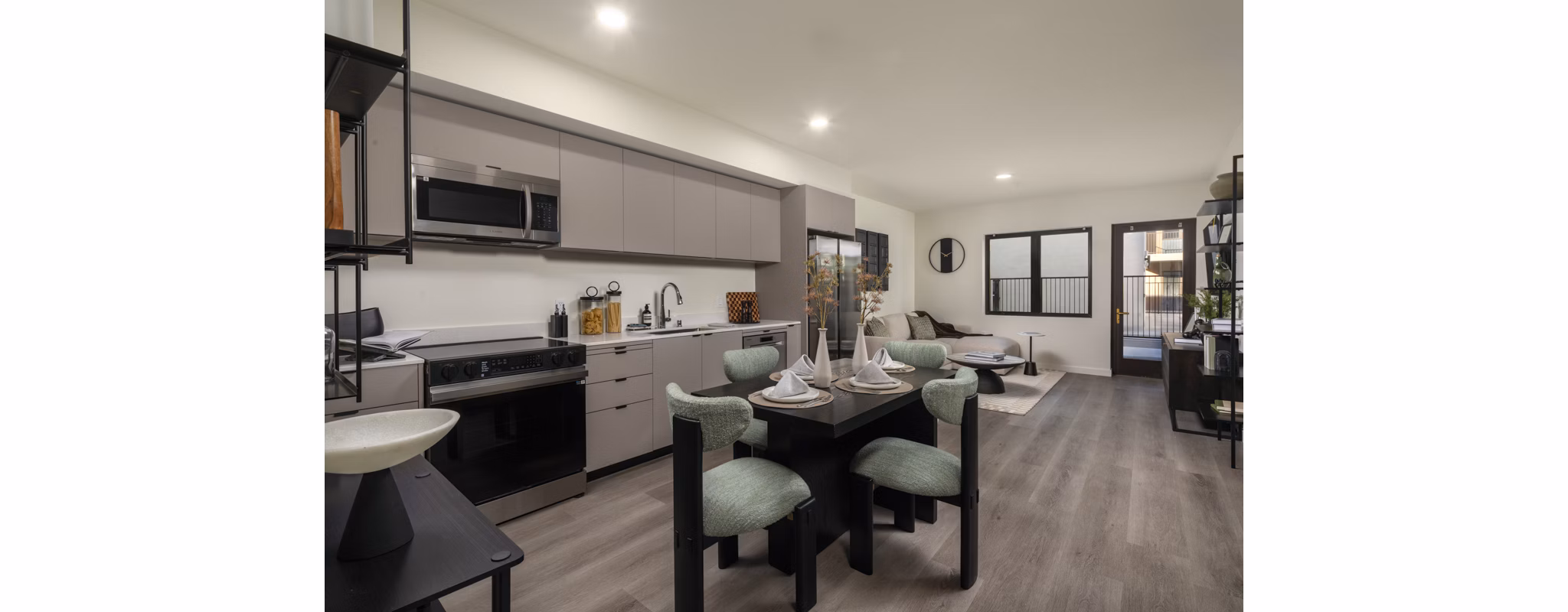 Dining Room at The Monroe Apartments
