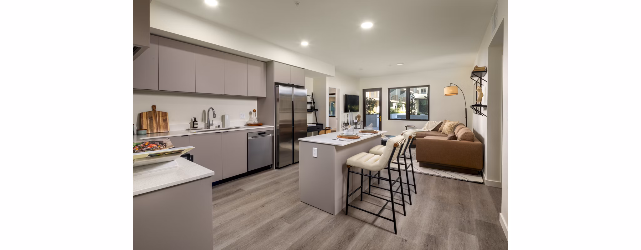 Kitchen at The Monroe Apartments