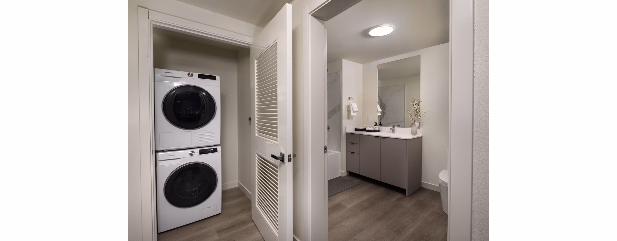 Laundry Room at The Monroe Apartments