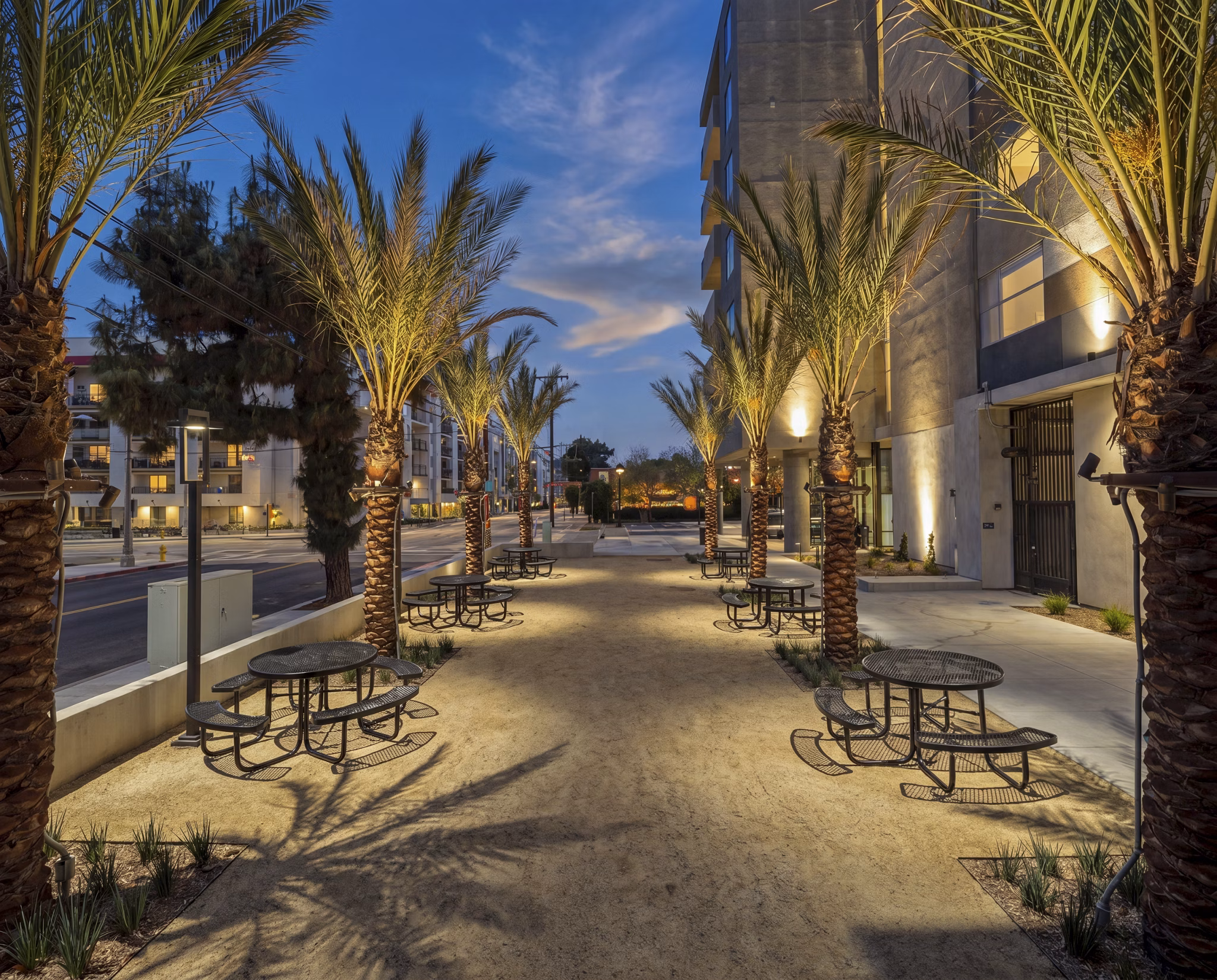 Patio at The Monroe Apartments