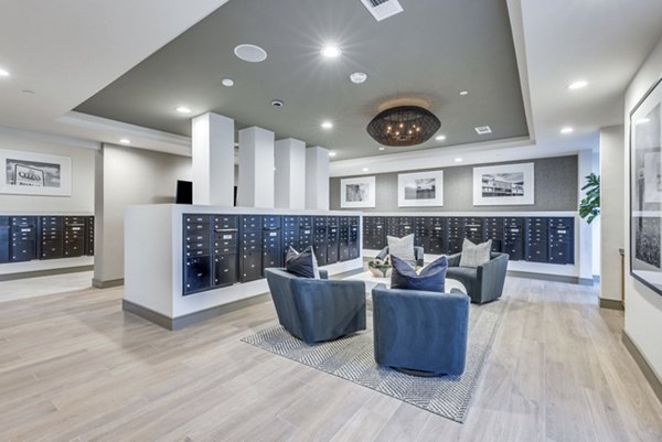 clubhouse mailroom at Alpine Ten55 Apartments