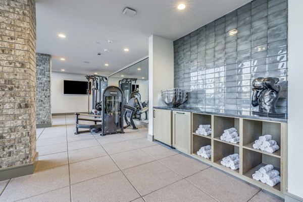 fitness center at Alpine Ten55 Apartments