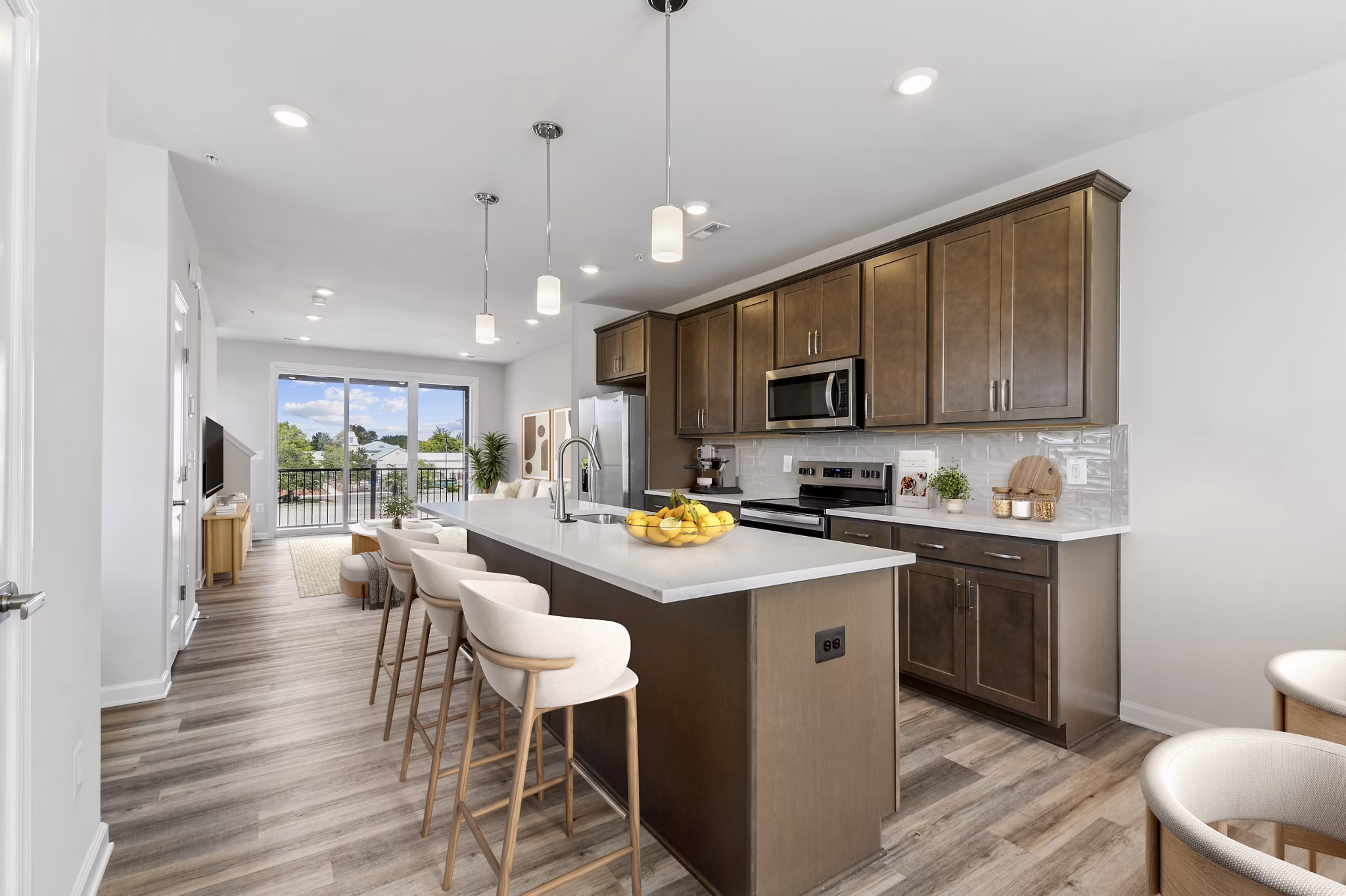 Kitchen at Pax Place at Cascades Apartments