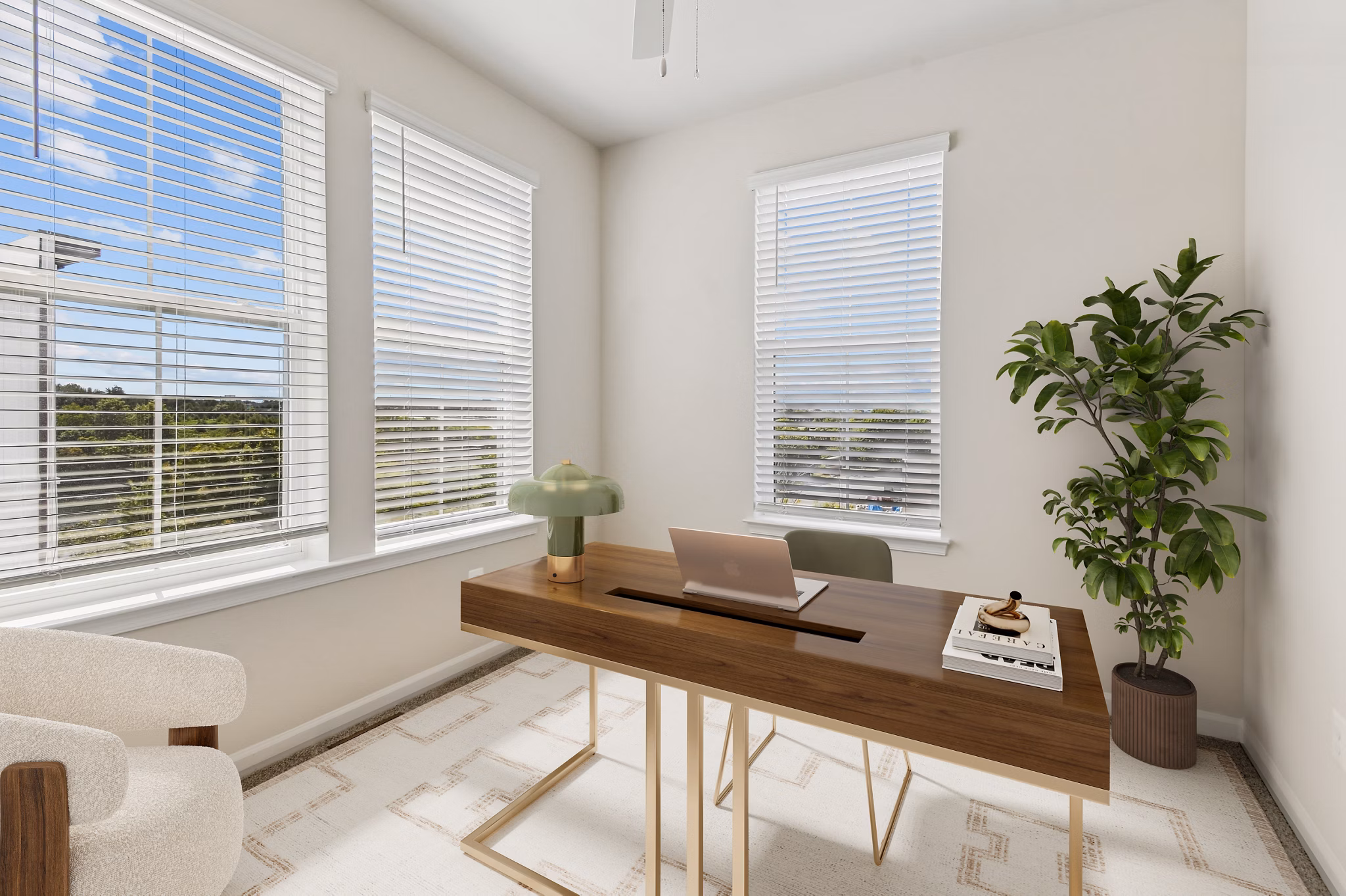 Living Room at Pax Place at Cascades Apartments