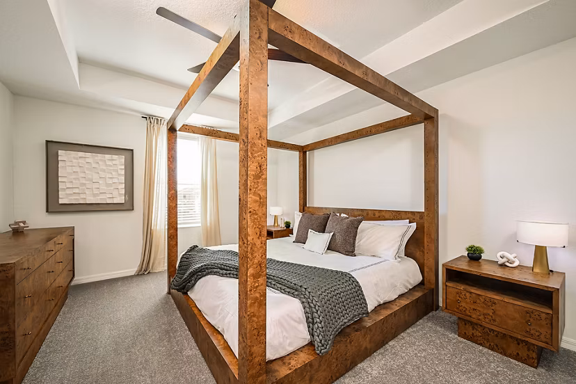 bedroom at SkyMor Southshore Bay Apartments