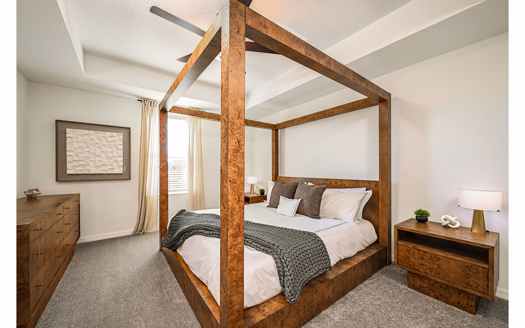 bedroom at SkyMor Southshore Bay Apartments