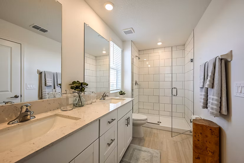 bathroom at SkyMor Southshore Bay Apartments