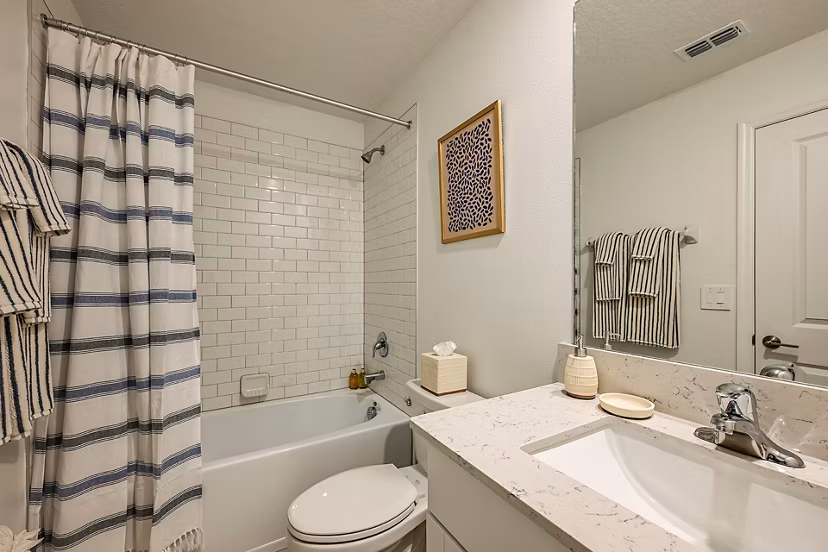 bathroom at SkyMor Southshore Bay Apartments