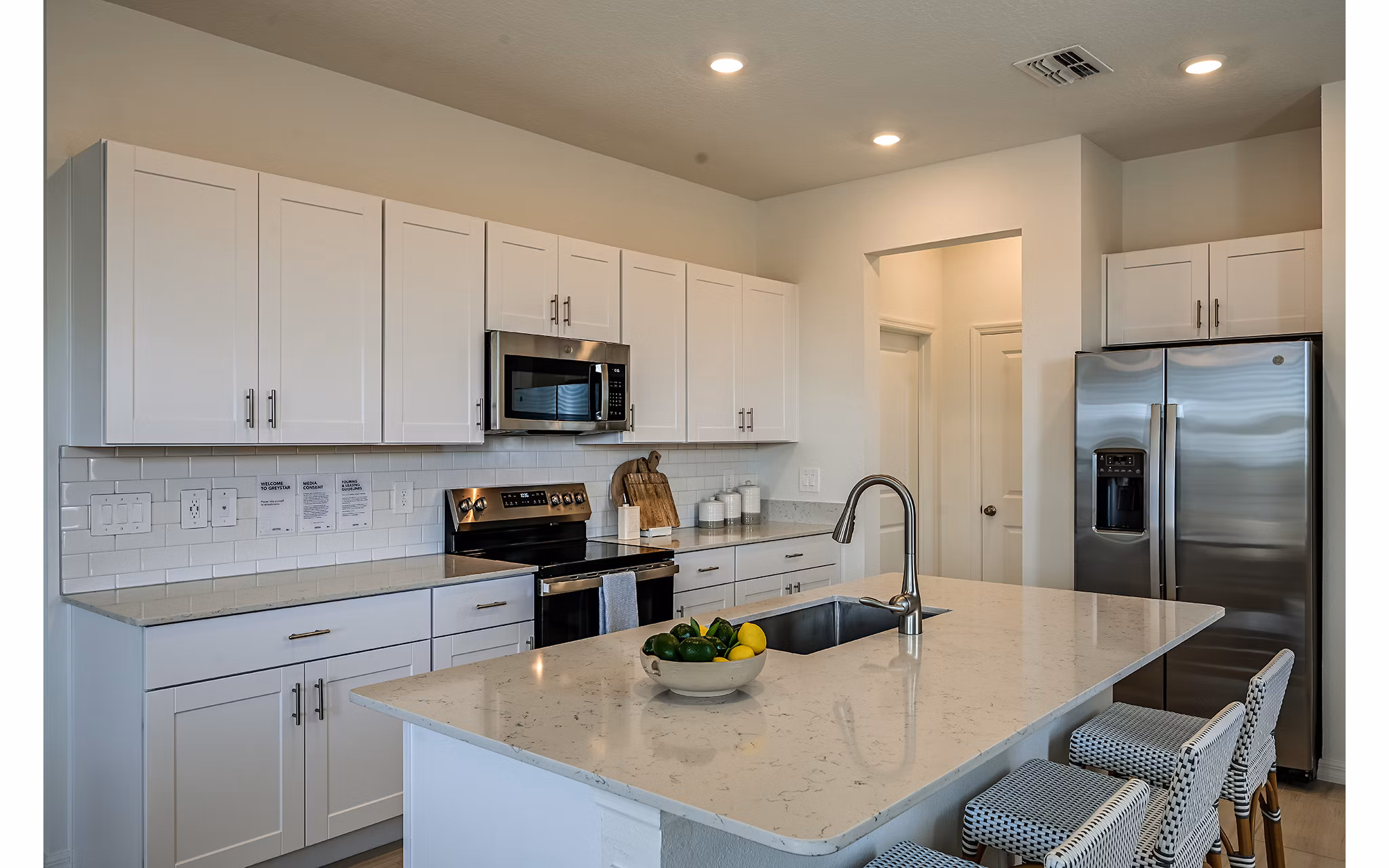 kitchen at SkyMor Southshore Bay Apartments