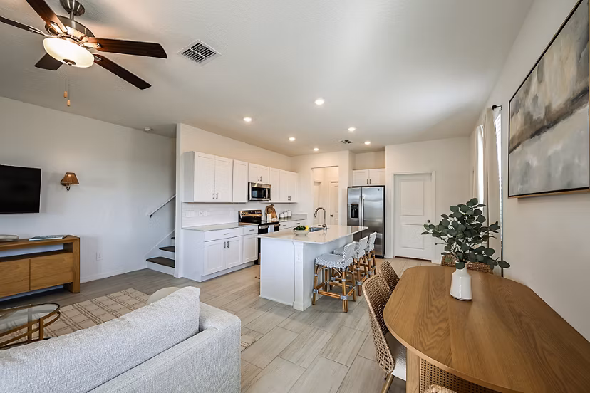 living room at SkyMor Southshore Bay Apartments