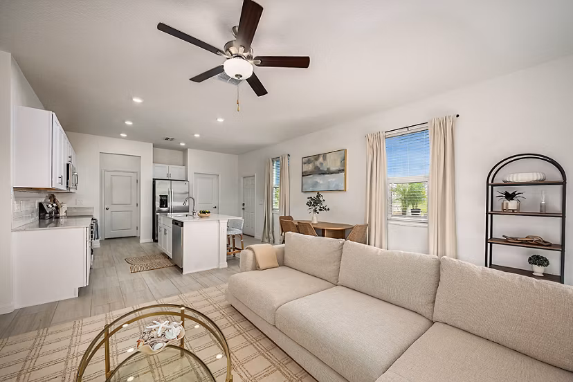living room at SkyMor Southshore Bay Apartments