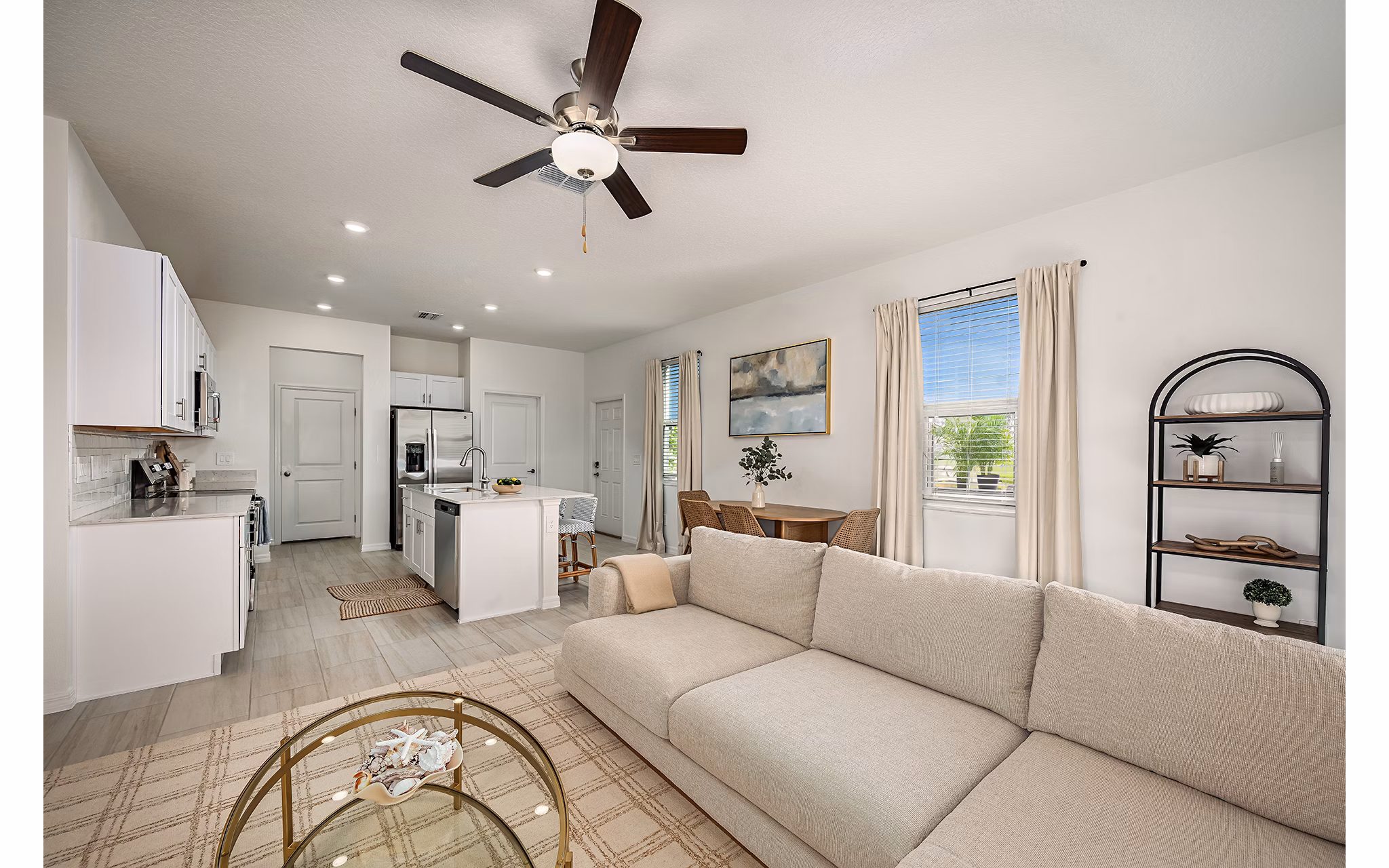 living room at SkyMor Southshore Bay Apartments