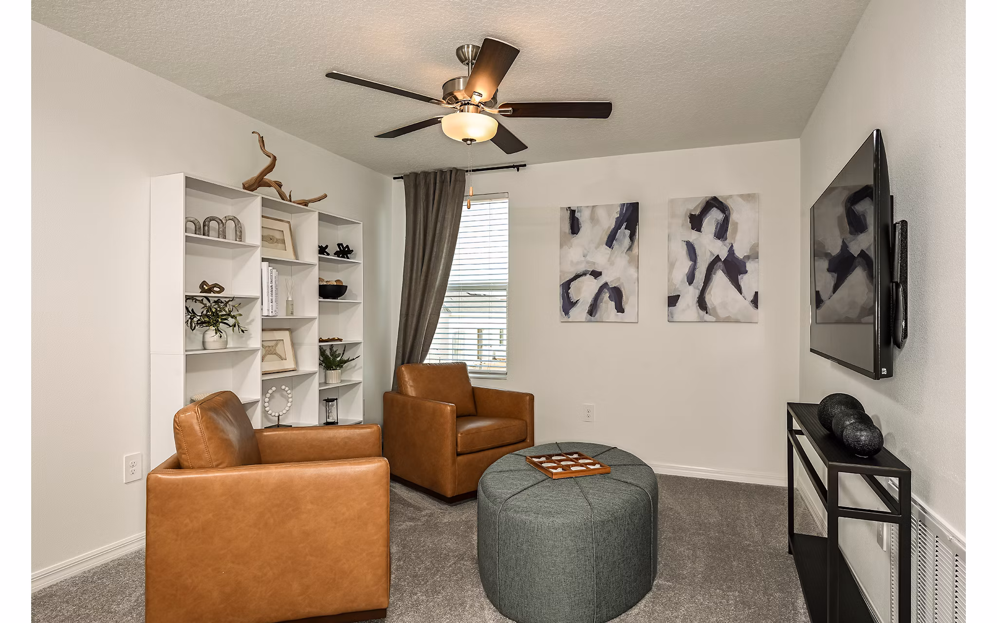 living room at SkyMor Southshore Bay Apartments