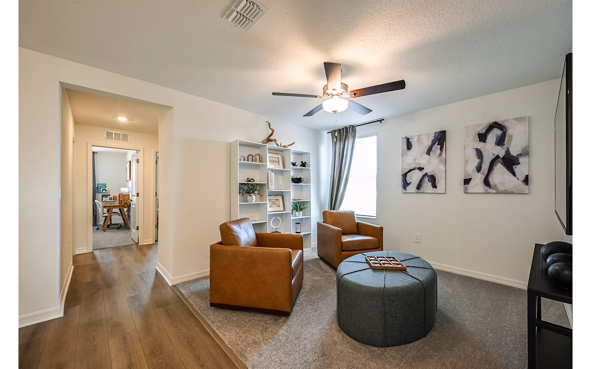 living room at SkyMor Southshore Bay Apartments