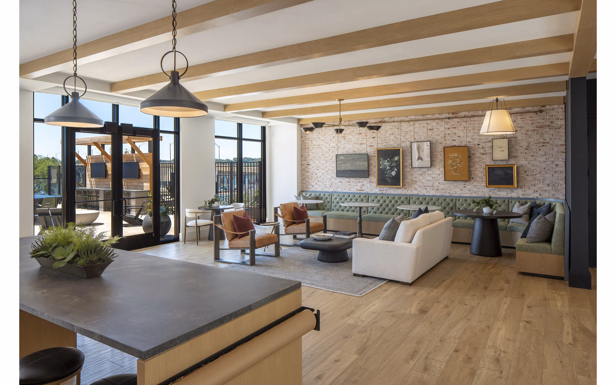 clubhouse at The Frank Apartments