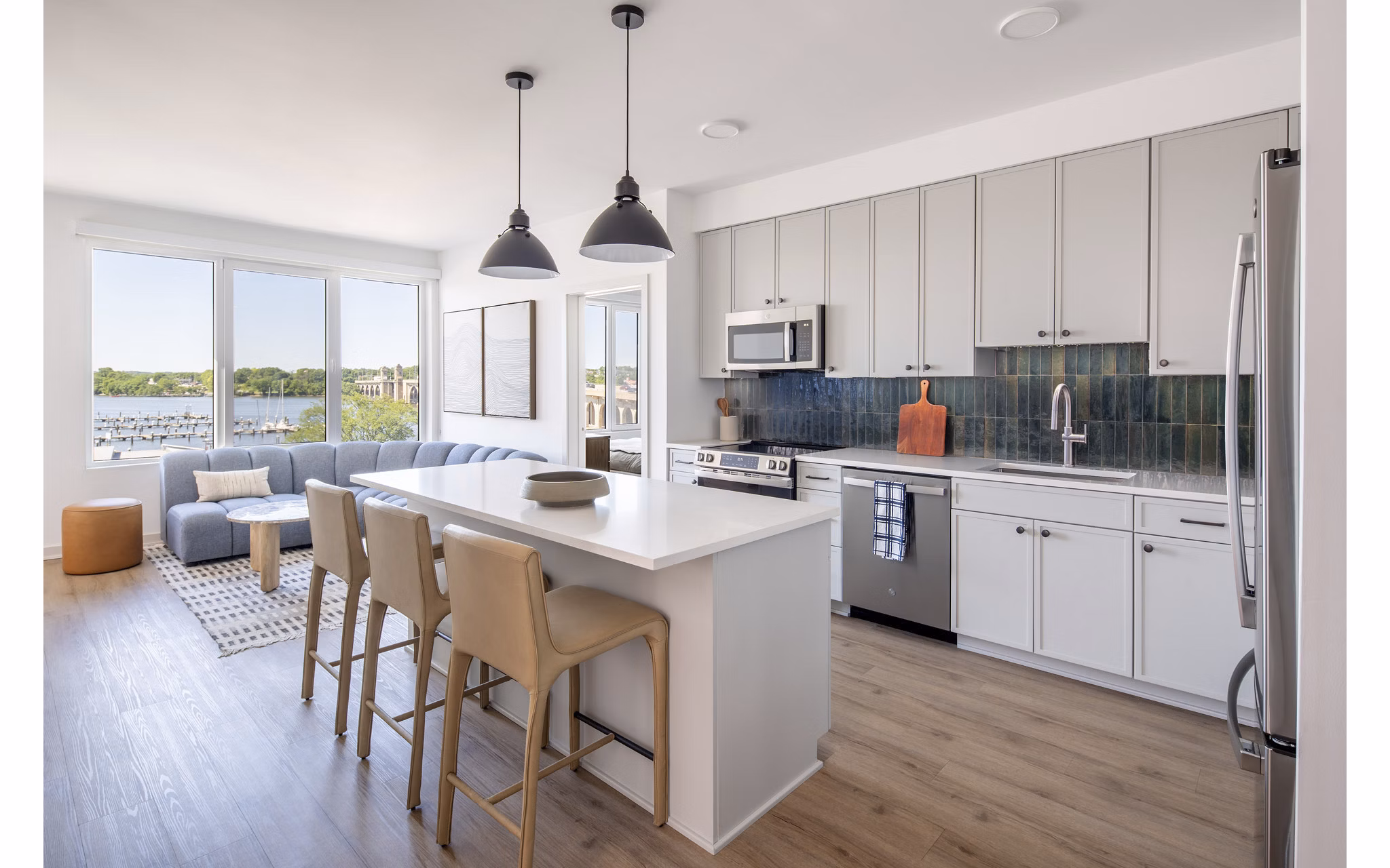 kitchen at The Frank Apartments