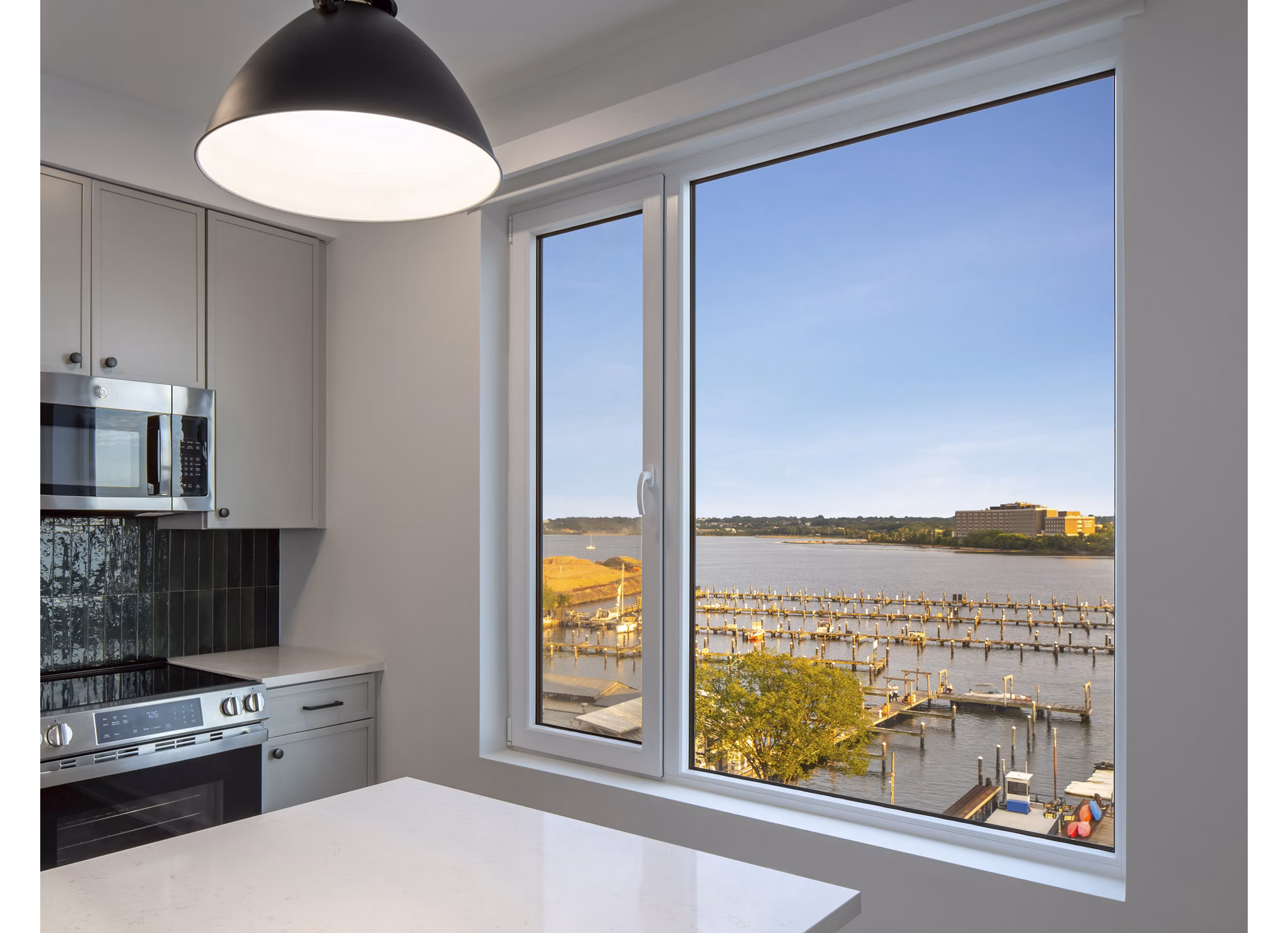 kitchen at The Frank Apartments